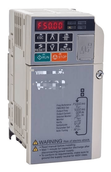 CIMR-VC4A0009BAA compact three-phase AC variable frequency drive from the V1000 Series, offering robust control for industrial motors