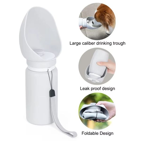 550ml Outdoor Pet Feeding Bottle Folding Portable Dog Water Bottles