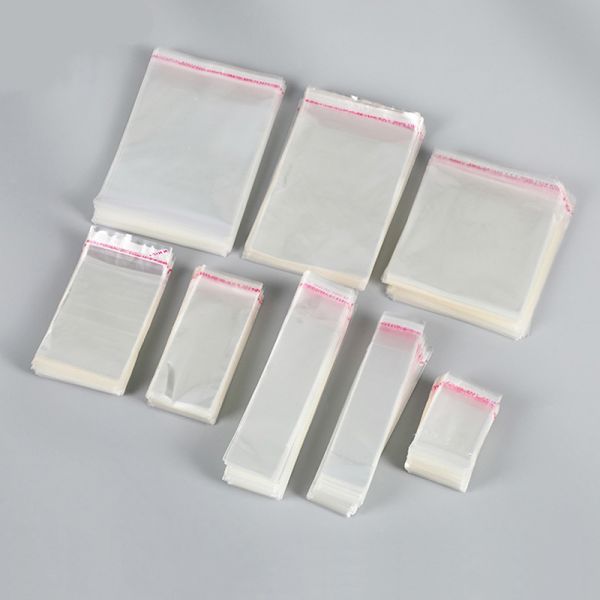 Custom Print Logo Opp Bag Transparent Self-adhesive Small Clear Poly Plastic Plain OPP Bag