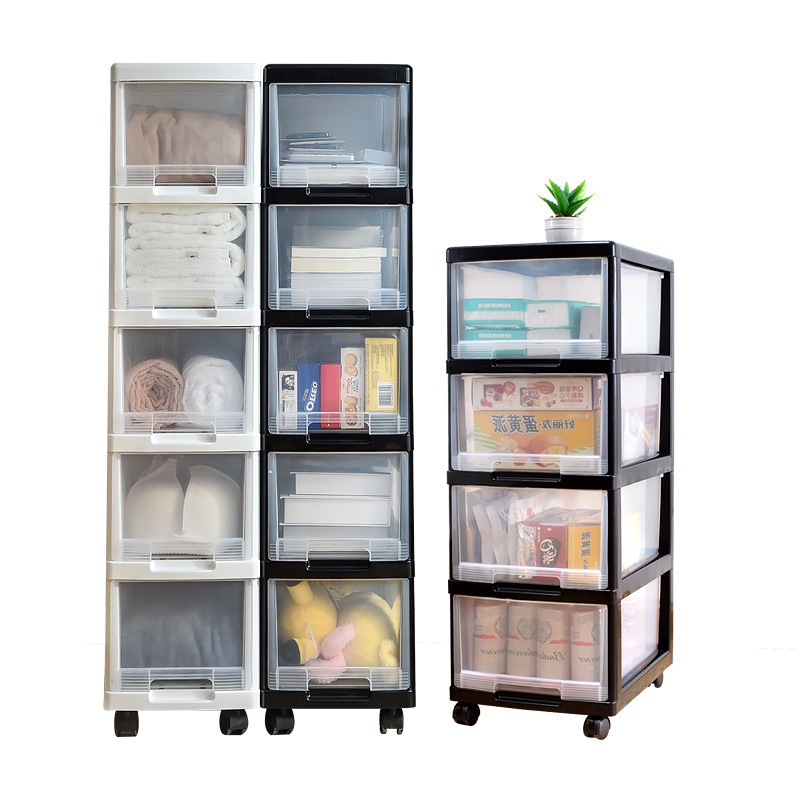 Custom A4 File Plastic Drawer Cabinet Multi-Layer Minispace Storage Box Floor Cart Wholesale