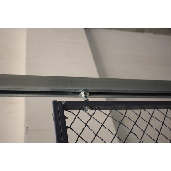 Lockable 4 Sides Equipment Storage Cage , Welded Metal Wire Storage Cages