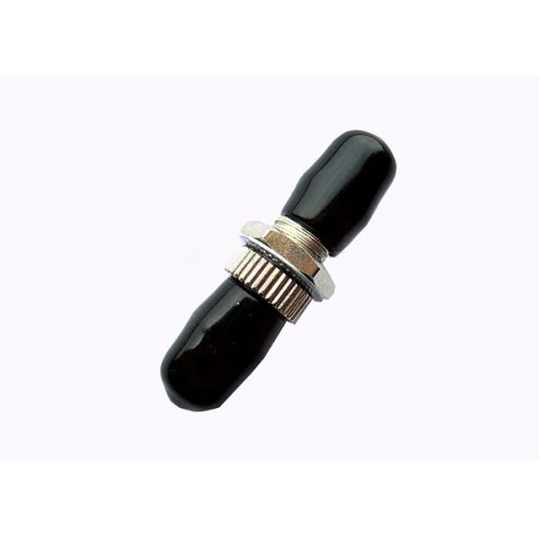 Black Metal ST Fiber Optic Adapter With Singlemode