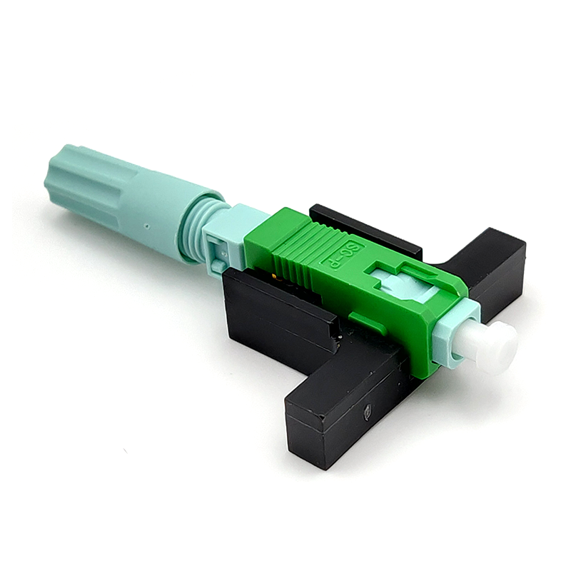 Round Boot Flight SC APC UPC Fiber Optic Fast Connector with Low Insertion Loss and 3mm Drop Cable Compatibility