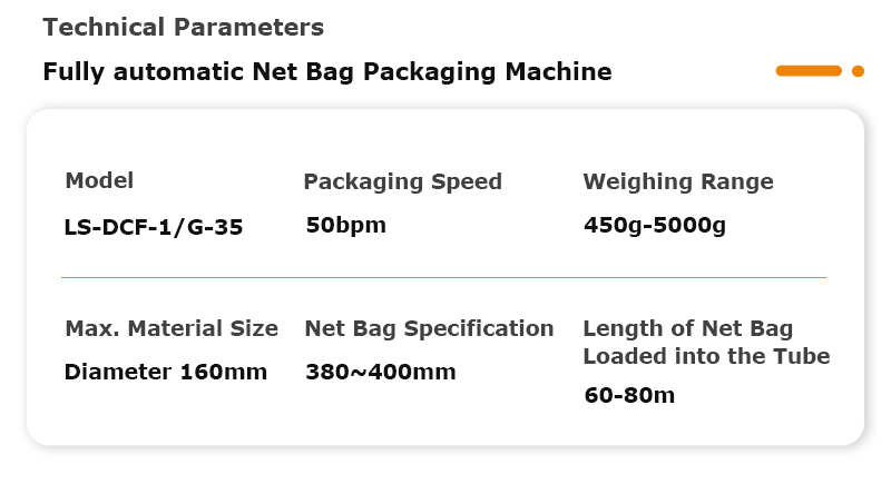 Automatic Onion Mesh Bag Packing Machine with Clipper and Labeling System