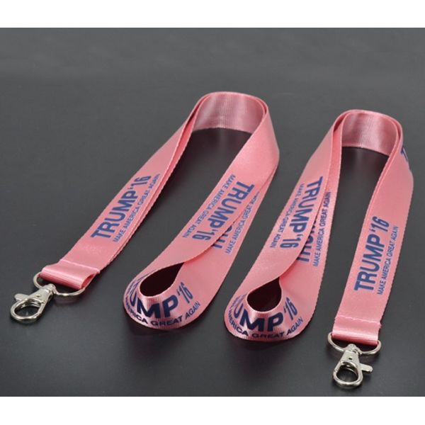Printing custom logo personalized teacher lanyards with metal hook