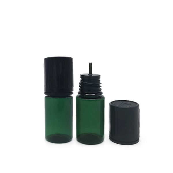 Personalized Logo Round E Liquid Bottle With Screw Cap PET Screen Printed