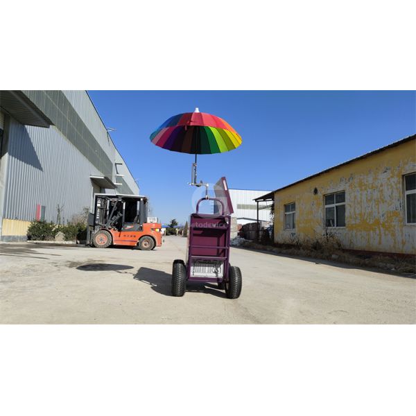 Small Display Showcase Trolley with Cooler Function Customized Trailer Cart in Any Color