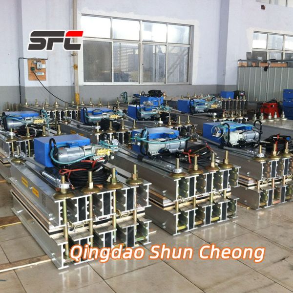 Custom-made Conveyor Belt Vulcanizing Machine with PLC Control System, 0-400℃ Temperature Range & Customizable Cooling System