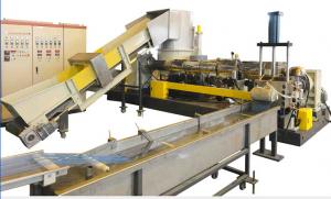 Strand Pelletizing Line Plastic Granules Making Machine For PET / PA Film Fiber