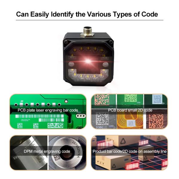 4MP Industrial Barcode Reader | Global Shutter CMOS Scanner IP67
