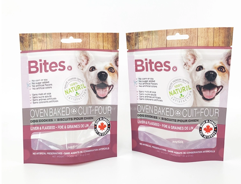 Gravure Printing Stand Up Resealable Pouch Packaging For Pet Feed