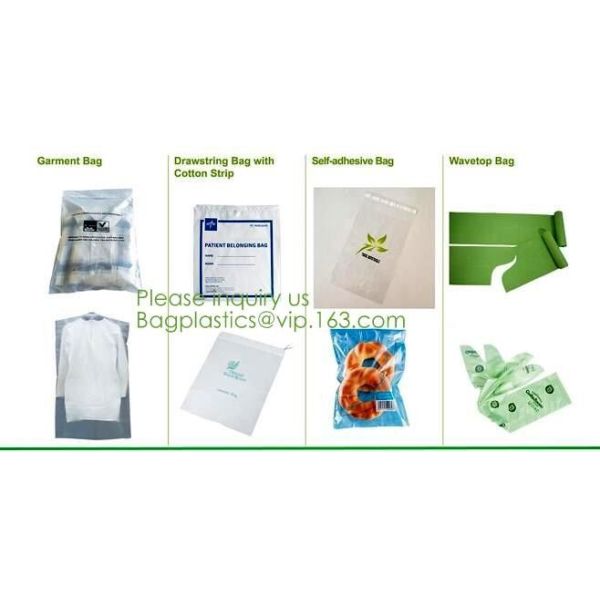 Eco friendly Compostable Biodegradable commercial bags,100% Environment Friendly Compostable Cornstarch Garbage Bags pac