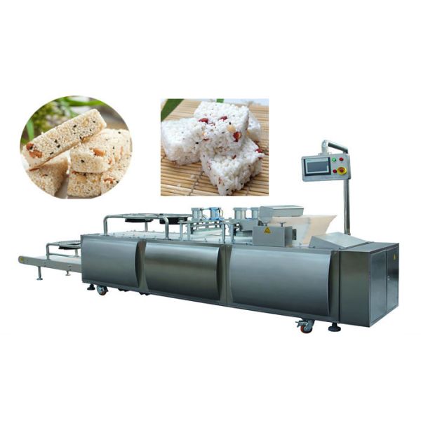 Puffed / baked Cereals ,sugar, syrup,sesame,peanut, honey bar forming machine