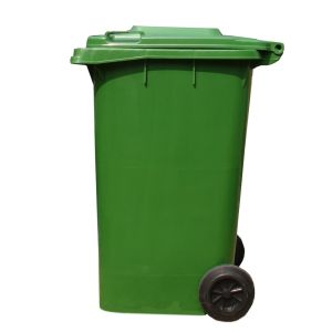 plastic waste container with wheel standing garbage bin wheelie dustbin