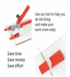 Push Pliers Self Tile Leveling System Tool Spacers 3mm