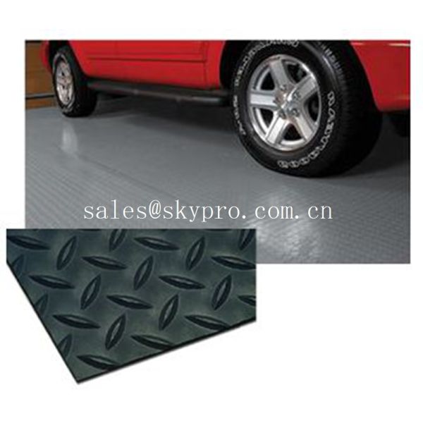 Large Diamond thread pattern thick 3mm - 6mm rubber floor mats for gasket