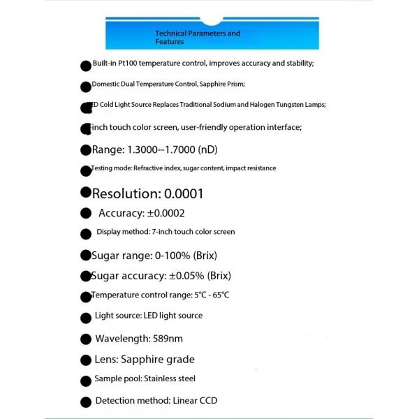 ST-138B The High-Performance Peltier temperature control Refractometer for Oil Testing Equipment