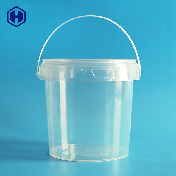 1L IML Bucket PP Round Tubs Print Logo Plastic Container Customized Packaging