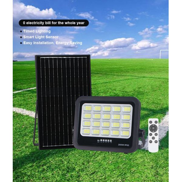 TK-Z Solar Flood Light - High-Efficiency Lighting Solution with 13-Year Lifespan black color ABS housing for outdoor using
