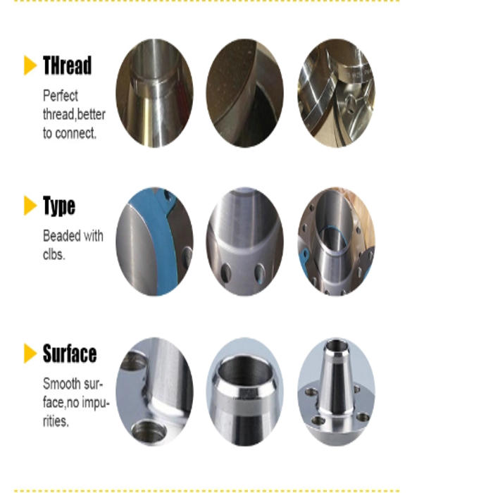 ASME B16.5 Duplex Stainless Steel Threaded Welding Neck Flanges
