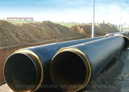 Pre Insulated Pipe Production Line Casing HDPE Pipe Making Machine