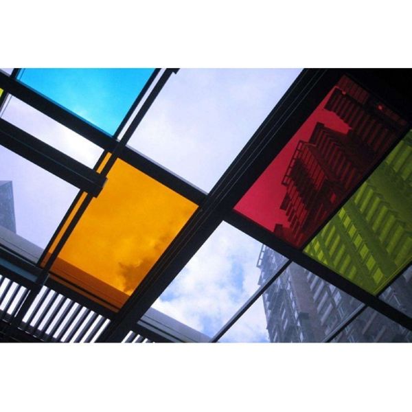 Solid Grey Green Reflective Glass Sheet for Customized Decorative Design Projects