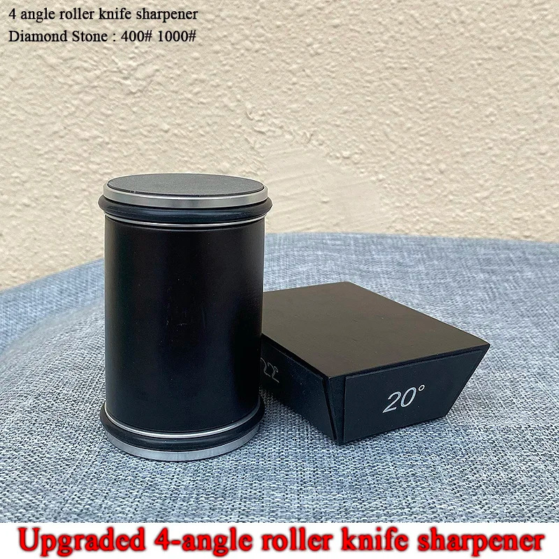 4-angle Black Roller Circular Angle Sharpening Aluminum Material square Cushion Block Multi Angle Convenient Sharpening