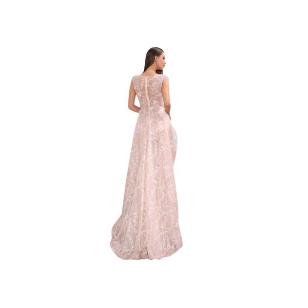 U - Neck Middle Eastern Formal Dresses , Custom Size Middle Eastern Style Dresses