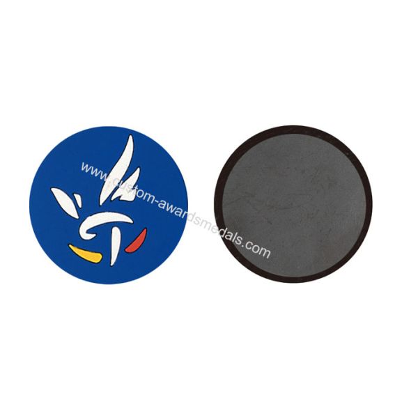 Soft PVC Customized Fridge Magnet With Hard Magnet On Back Side, 2D