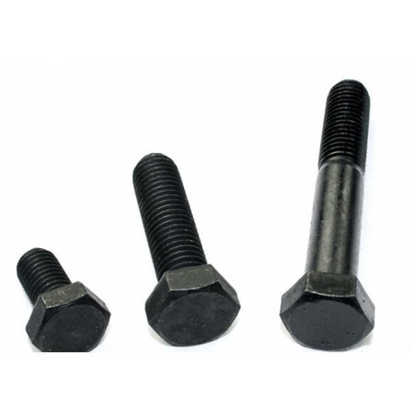 A193 B7 heavy black stud bolt with 2h nut