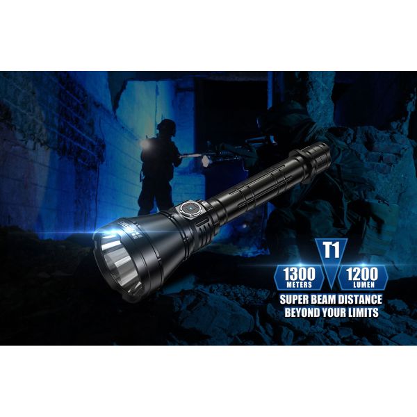 Three Brightness Levels Portable 1300m Tactical LED Flashlights