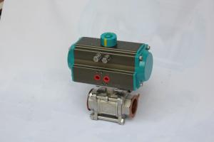 China Ball Valves Actuated:Single or double acting pneumatic control on sale
