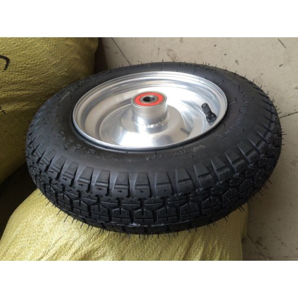 Black Yellow Orange Solid PU Foam Wheels For Barrow