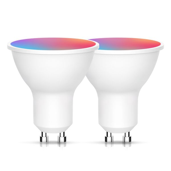 Application Controlled Gu10 Intelligent Spotlight Bulb with 85lm/w Luminous Efficiency