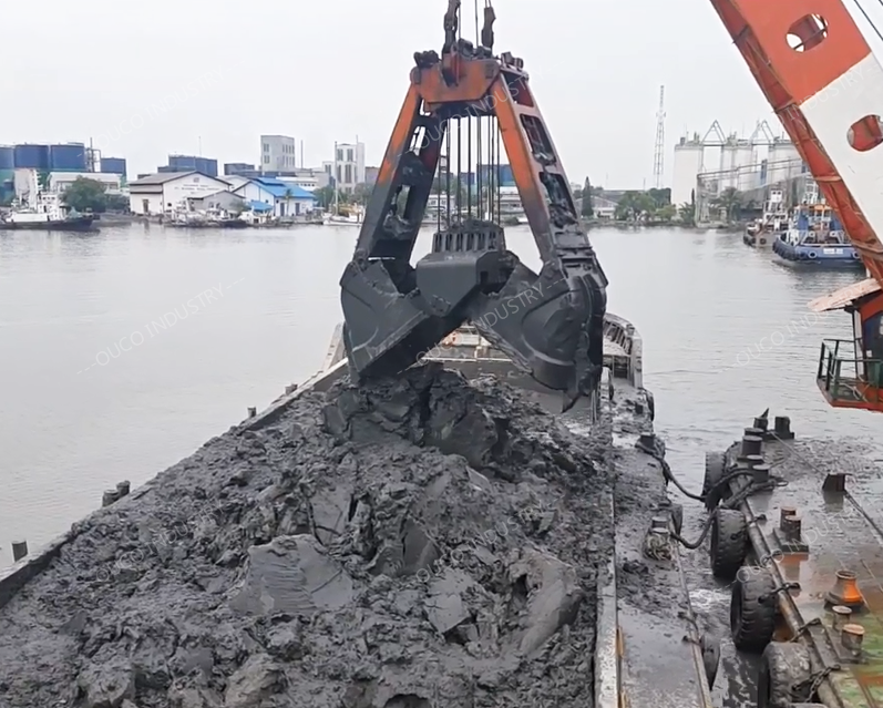 Dredging Clamshell Mechanical Grab Bucket 2peels Hydraulic Digging