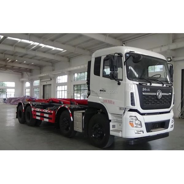 Swing Removable Hook Roll Arm Skip Loader Compactor Garbage Truck with Manual Transmission Type