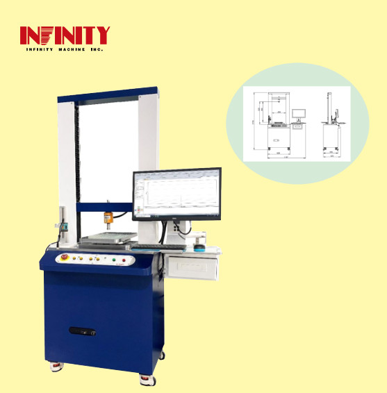 0-600mm Test Trip Tensile Testing Machine With 500Kg Force Value Sensor Capacity