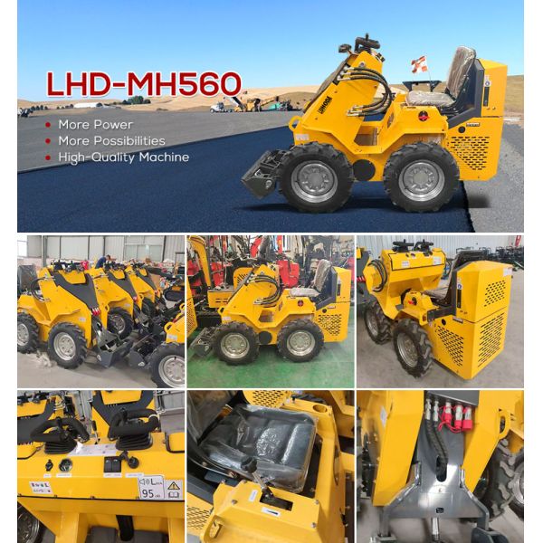 EPA Skid Steer Loader Steer Loaders Multifunction Hydraulic Mini Skid Steer Kubota Engine Mini Skid for Sale