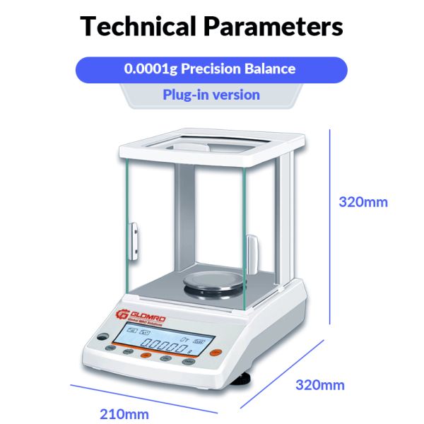 GLO High Precision Analytical Balance 0.0001g RS-232 Interface Analytical Balance Customization Support 120g 220g 320g