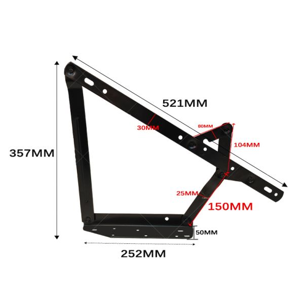 Wanjusheng Storage Lifting Bed Box Drawer Sofa Hinge Function Hardware Furniture Accessories Hidden Form Sofa Mechanism