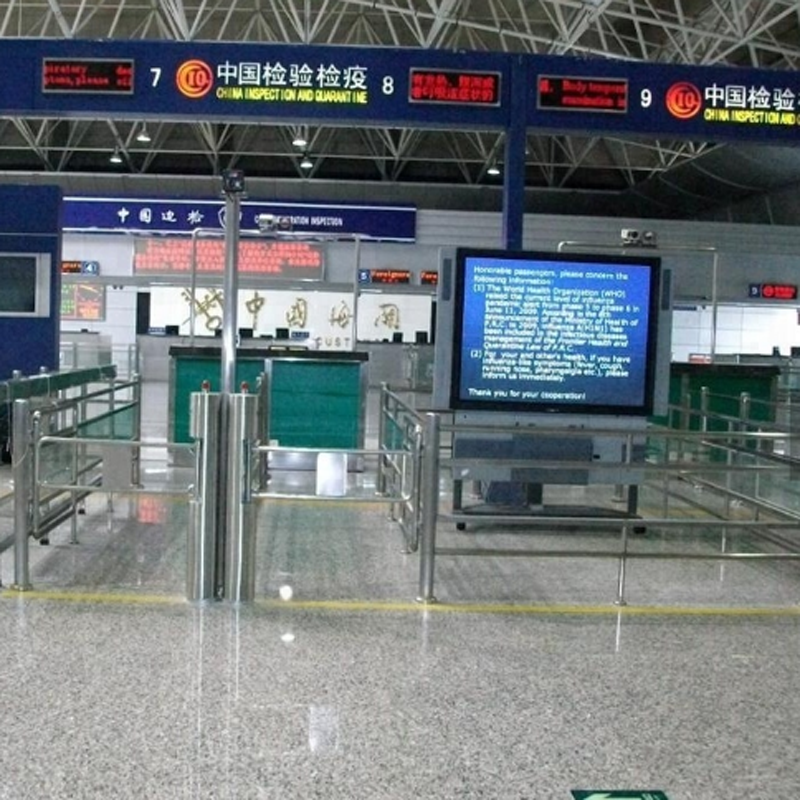 Anti Pinch Security Turnstile Gate Solutions Access Control System With Face Recognitiom