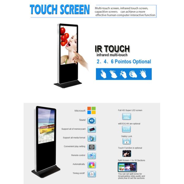 Floor Standing Touch Screen Kiosk