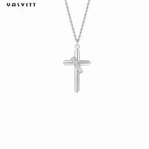 0.5M 1.92 Gram Sterling Silver Necklace Chains 24k Nickel Free Cross Chain Necklace
