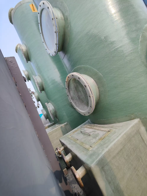 High Strength FRP Purification Absorption Tower For Acid Alkali Mist