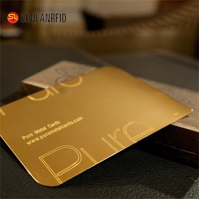 Buy Customize Cheap Embossed Thick Plastic Pvc Luxury Foil Gold Metal Business Cards Printing at wholesale prices