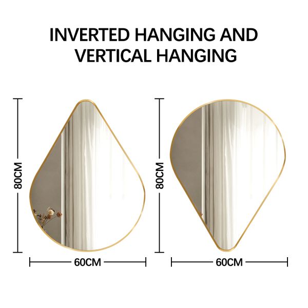 Arch Shape Metal Frame Wall Mirror Without Light , Decorative Full Length Wall Mirror