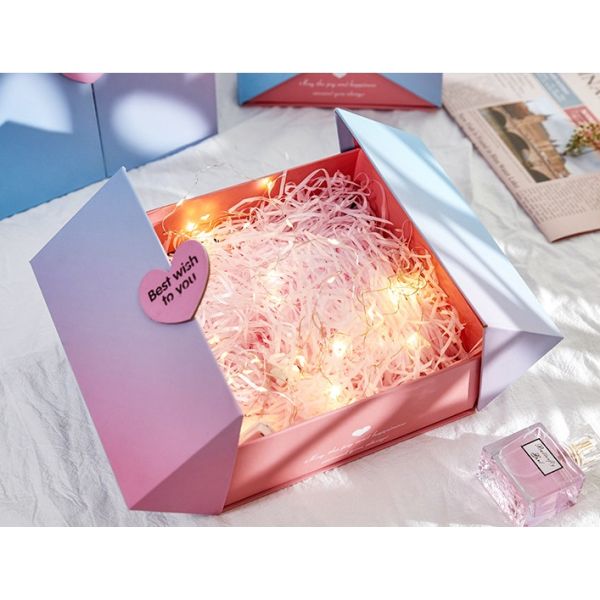 Wedding Custom Cardboard Gift Boxes double open Pantone color ODM