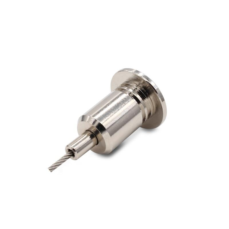 Lighting Suspension System Wire Rope Connector Durable Ceiling Hanging Clip Brass Adjuster Custom Industrial Hardware Fitting For Commercial Lamp
