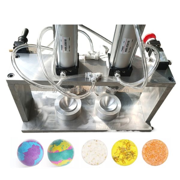 Customized Shape Bubble Fizzy Bath Bombs Making Machine Home Shampoo Bar Soap Presser