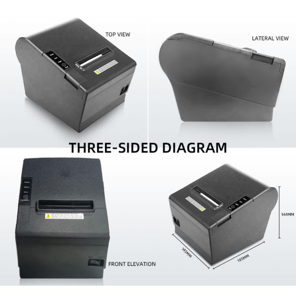 80mm Thermal Pos Printer Multiple Interfaces Usb Thermal Receipt Printer and Affordable